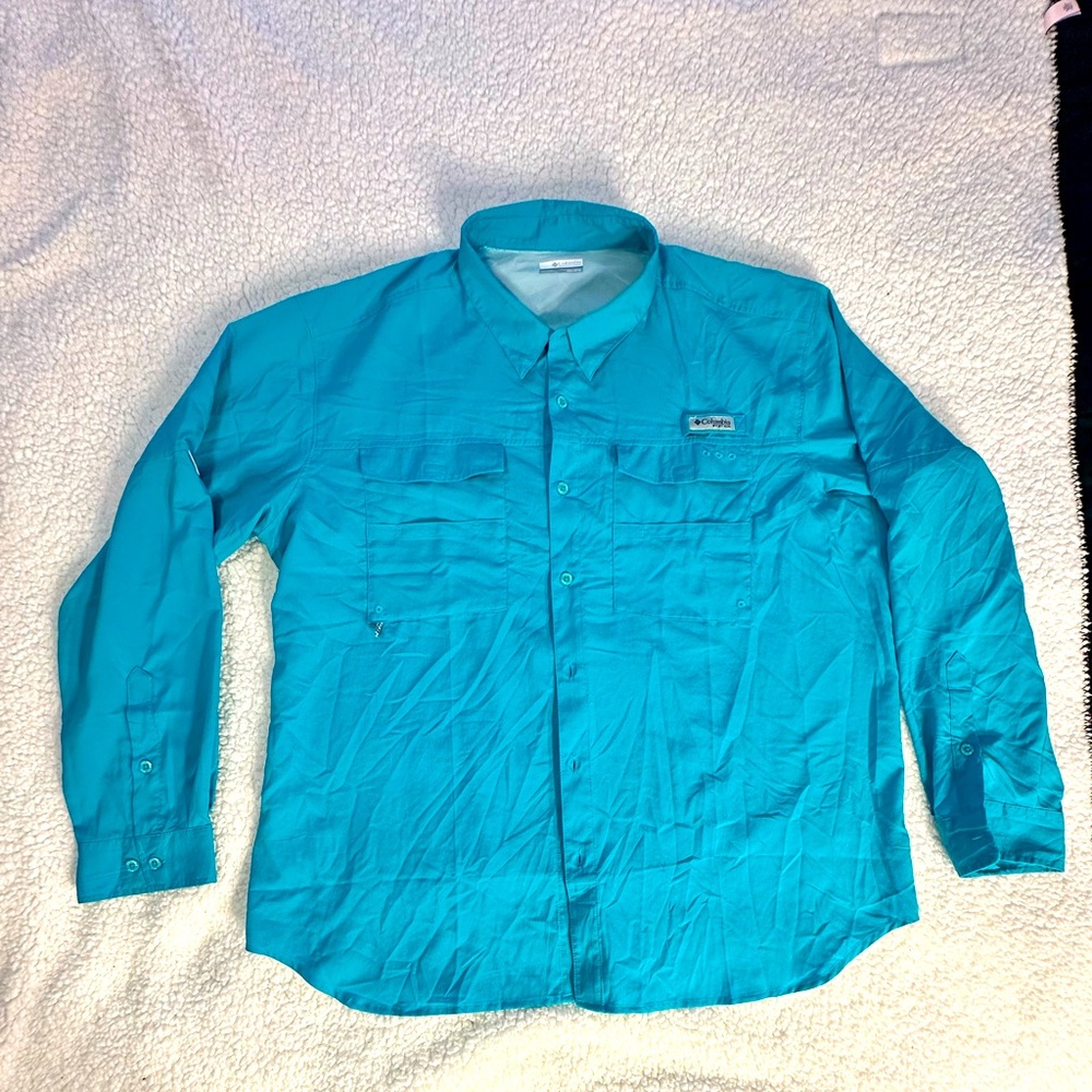 Columbia Men's Blue PFG shirt XXL